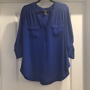 Torrid Blue Harper Blouse